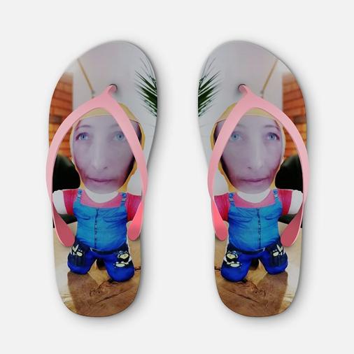 Personalised Beach Slippers with Photo